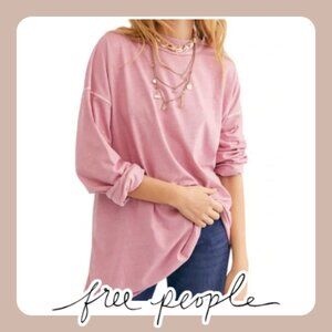 Free People | Pink We The Free Long Sleeve Tunic Top